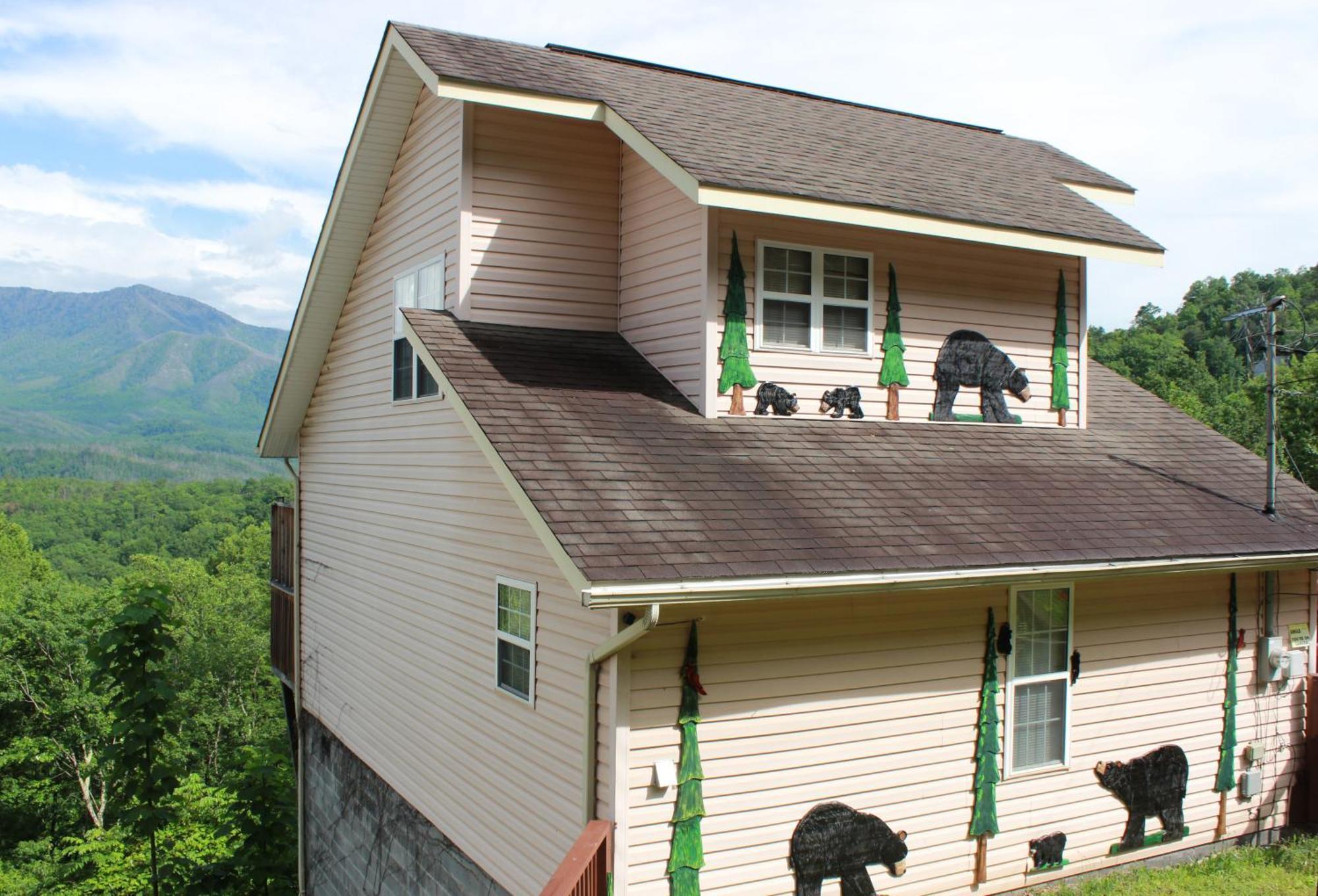 Heavenly View - Bear Themed Cabin, Hottub, Dog-Friendly, Near 蓋特林堡 外观 照片